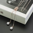 thumbnail image 2 of Womens Necklaces Trendy Women Jewelry Ladies Fashion Charm Pearls Pendant Necklace Long Necklace Sweate, 2 of 4