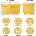 thumbnail image 3 of Silicone Food Storage Container with Lids Reusable Airtight Lunch Bento Boxes for Adults Kids Freezer Camping Snack Container Caramel 250ml, 3 of 6