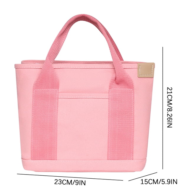 CEHVOM Fashion Canvas Bag Tote Bag Storage Bag Multi-Pocket Handbag Handle Bag Clearance