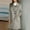 Grey, variant on Womens Long Wool Blend Coat Single Trench Coat (Beige XL)