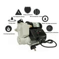 thumbnail image 4 of INTBUYING Self Priming Water Pressure Booster Pump Electric Self Priming Water Pump 220V 800W, 4 of 9