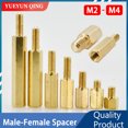 thumbnail image 2 of Hex Brass Male Female Motherboard Standoff Copper Mount M2 M2.5 M3 M4 Board Rack Stud Threaded Pillar PCB Column Spacer Screw, 2 of 4