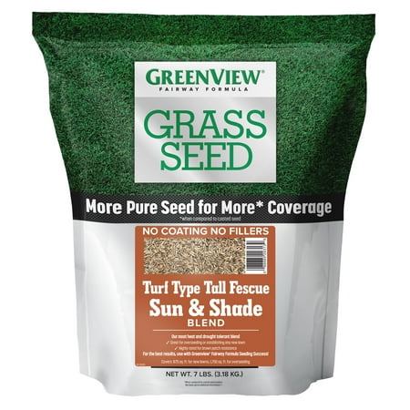 GreenView Fairway Formula Grass Seed Turf Type Tall Fescue Sun & Shade Blend, 7 (Best Turf Type Tall Fescue)