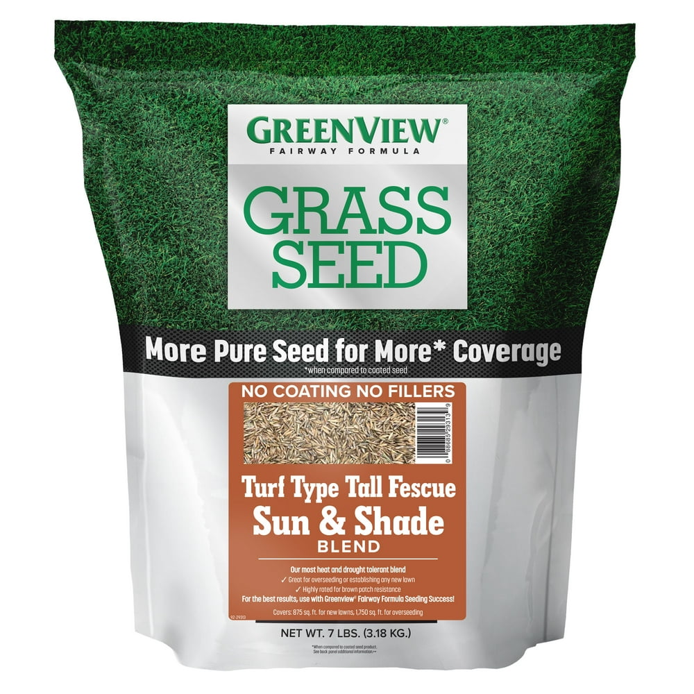 GreenView Fairway Formula Grass Seed Turf Type Tall Fescue Sun & Shade Blend 7 lb. Walmart