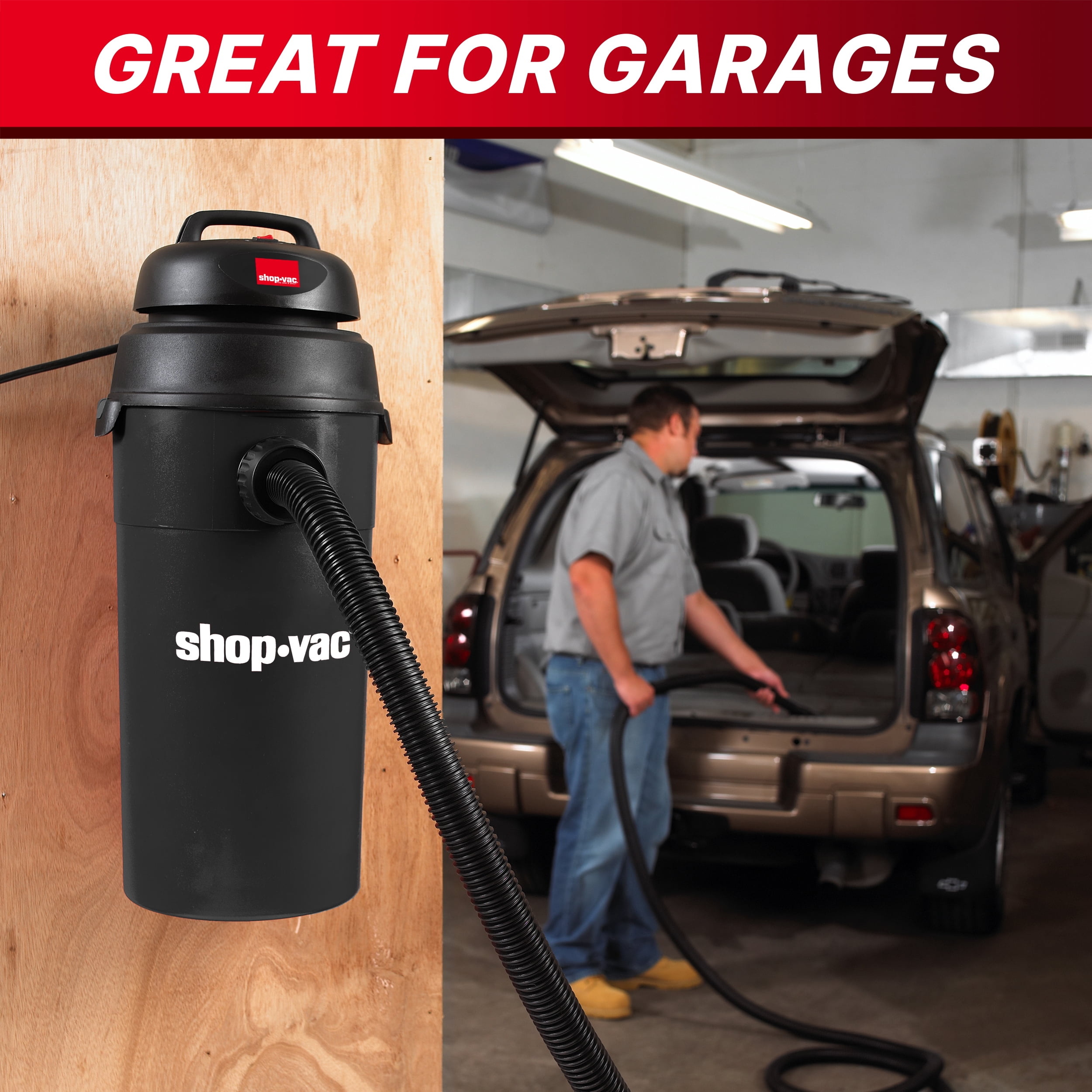 Shop-Vac 5 Gallon 5.0 PHP Wall Wet & Dry Vacuum