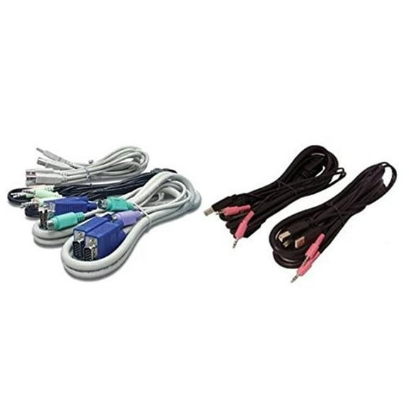 6 ft. Cable Assy 2-Displayport-2-USB-1-AUDIO