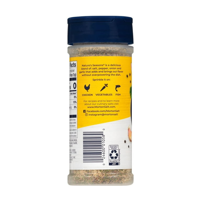 Morton Salt Nature's Seasons Seasoning Blend - Savory, 7.5 oz Canister