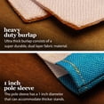 thumbnail image 3 of G128 Combo Pack: Garden Flag Stand Black 36 in x 16 in & Garden Flag Hello Summer Decoration Three Beach-Ready Gnomes 12"x18" Double-Sided Burlap Fabric, 3 of 10