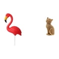 thumbnail image 1 of Figura decorativa de jardín con forma de gato flamenco, ideal para fiestas. Estatua coleccionable de animal para escritorio, entrada, estantería, sala, 1 of 8