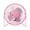 Pink, variant on Dmlowu Desk Fan Durables Portable Fan Ultra Powerful Quiet Personal Cute Fan for Bedroom Office School Dormitory, 7x8 Inch Rechargeable Mini Table Fan