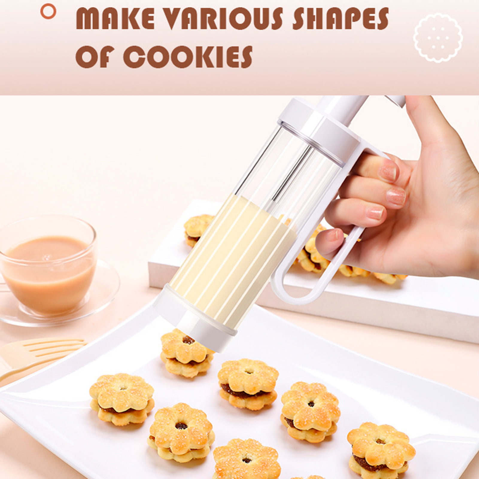 Cookies Press Cutter Set Manual Cookie Biscuits Press Maker
