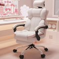 thumbnail image 3 of Fashion Swivel Office Chairs Organizer Gamer Leather Elastic Lounge Work Chair Professional Design Silla Plegable Furnitures My Lux Decor Round, 3 of 34