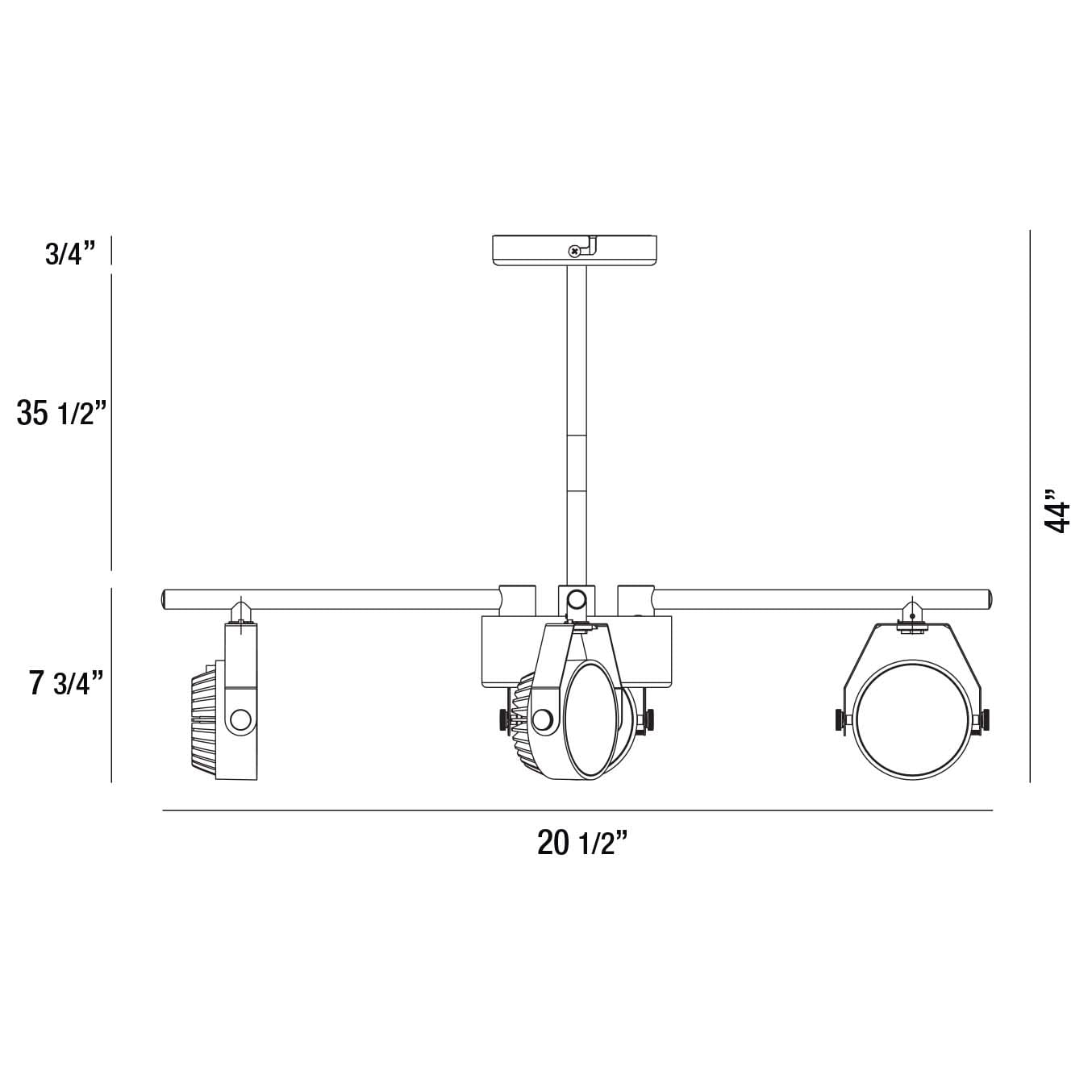 Track Light 120 V Light-White Finish Eurofase Lighting 29010-011