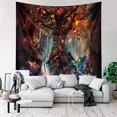 thumbnail image 4 of 1PCTree Of Life Colgante de pared, Tapiz psicodélico Tapices Cascadas debajo de un árbol antiguo, Decoración para colgar en la pared para el dormitorio Sala de estar, 180X230cm JAMW Sencillez, 4 of 5