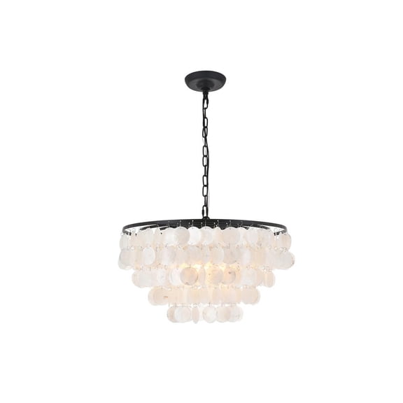 Selene 4 light Black Pendant