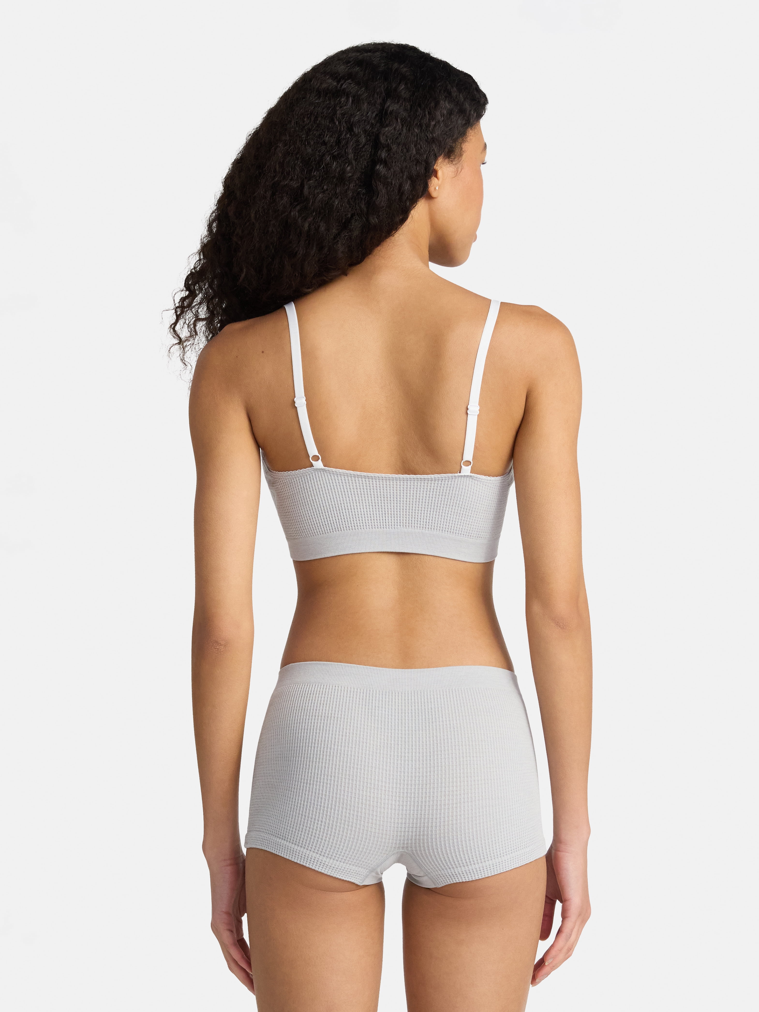 No Boundaries Seamless Triangle Bralette & Boyshort Set, 2-Piece, Women's XS-XXXL