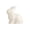 White, variant on weibbin Ceramic Easter Bunny Figurine for Home Tabletop Decor, 4.29x4.09 Inches, White