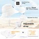 thumbnail image 3 of Sombrero de pescador Sonmony Smile Face UPF 50+ para niños, 3 of 5