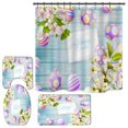 thumbnail image 1 of Baishenghong Easter 3D Digital Printing Polyester Shower Curtain (180X180Cm) 1 Piece/4 Piece Water-Proof, Machine Washable, 1 of 2