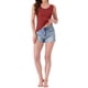 thumbnail image 2 of Camiseta sin mangas de modal para mujeres, cuello en U, ropa de descanso básica, tops de verano para dormir, XL color rojo vino, 2 of 6