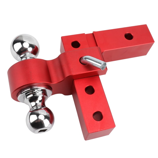 Remorque de Remorque avec Boules Doubles Verrous 6 Po Goutte Réglable Aluminium pour 2 Po