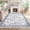 Light blue-4*6ft, variant on Washable Non-Slip Area Rug - Vintage Floral Low Pile Ultra-Soft Faux Wool Carpet - Spot Resistant, Collapsible Floor Mat for Living Room, Bedroom, Office - Green, 5x7ft, USA Stock