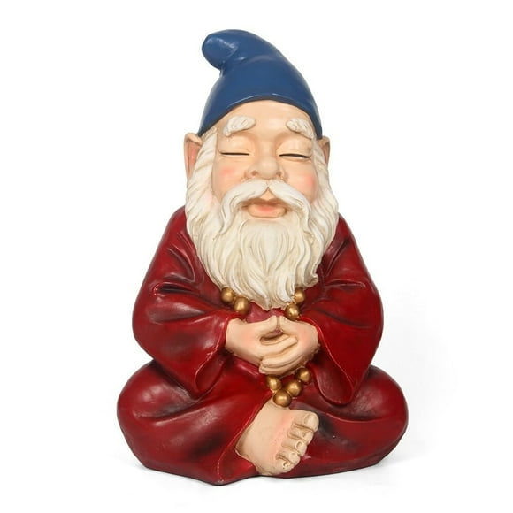 Figura Hi-Line de regalo con forma de gnomo zen, 38 cm, para interiores y exteriores