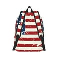 thumbnail image 3 of Daiia Vintage American Flag Vintage Canvas Backpack for Men and Women ,Hiking Backpack,Travel Laptop Bag for School,Large Capacity Backpack-Medium, 3 of 8