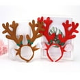 thumbnail image 3 of Selrti Christmas Headbands Cute Reindeer Antlers Headbands with Bell Christmas Animal Ear Hair Bands for Women Holiday Party Cosplay, 3 of 7