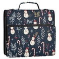thumbnail image 5 of FORMRS Zipper Binder with Shoulder Strap 2-inch Ring 500 Sheet Capacity File Bag, Jolly Snowman, 5 of 5