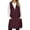 Wine, variant on Landzoo One Winter Down Vest Warm Quilted Sleeveless Hooded Coat With Buttons And Zipper For Cold Weather Outdoor Activities Stylish Cozy Women's Outerwear Vests