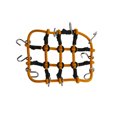 thumbnail image 1 of Vogacara Portaequipajes ligero Universal de nailon Bungee, cubierta de red para equipaje, accesorios de bolsillo de malla Simple, fuerte resistencia a la Type3 NO3 Vogacara FN010401-04, 1 of 6