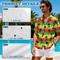 thumbnail image 5 of Jeiento Matching Hawaiian Outfits for Couples Hawaiian Dresses for Women Luau Party Short Sleeve Shirts Crew Neck Loose Split Long Maxi Dress Tropical Coconut Tree Mens Shirt, 5 of 6