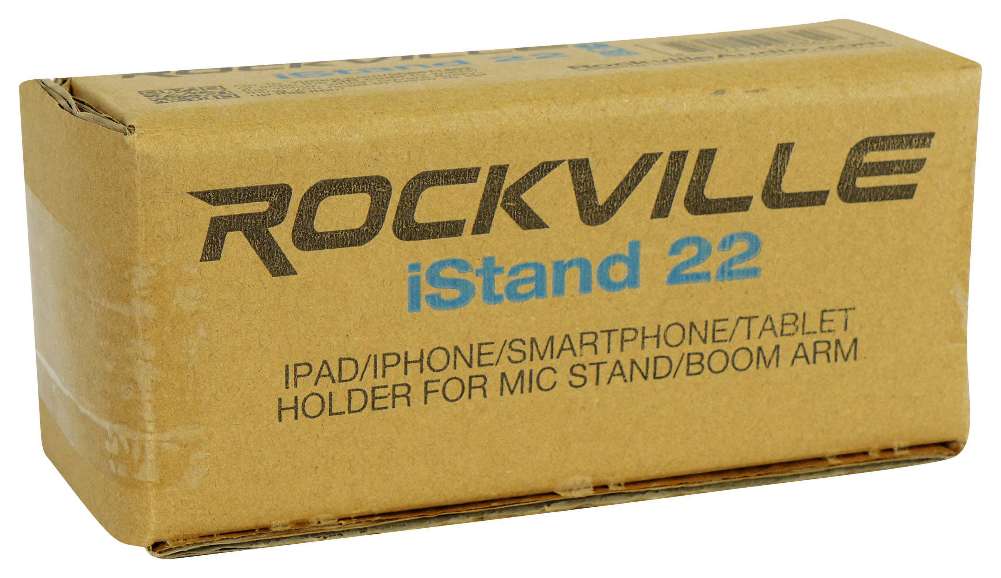 Rockville R-BOOM 34 34" Boom Arm Studio Mic Stand+Desk Clamp+iPad/iPhone Mount