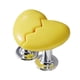 thumbnail image 4 of Botón de presión perfecl para inodoro en forma de corazón amarillo, 4 of 8