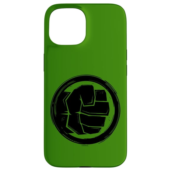 Funda para iPhone 15 Marvel Avengers Hulk Estilo Grabado en Madera