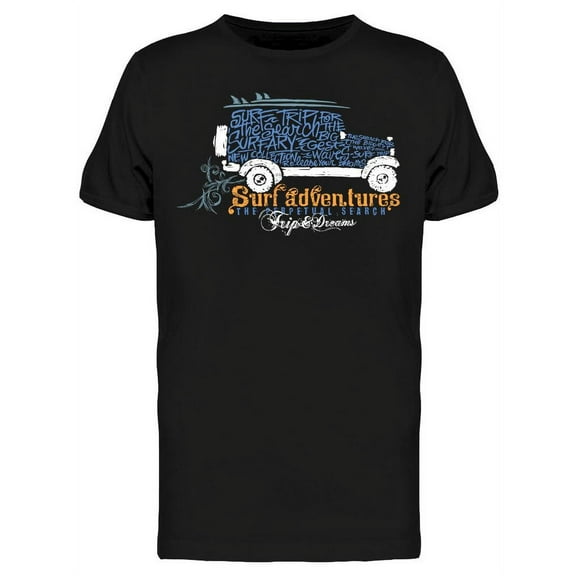 Surf Adventures Surfer Car T-Shirt Men -Image by Shutterstock, Male Medium