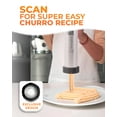 thumbnail image 3 of Churro Maker Kit with Booster-powered Handle. 304 Stainless Steel. Churrera and Piping Bag XL Churros Filler. Easy QR-Recipe - KneadEat Churro press., 3 of 6
