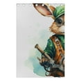 thumbnail image 4 of Rabbit Mechanician Engineer Black Out Curtains 72 Inch Length Curtains for Sliding Glass Doors Bedroom Living Room 2 Pack, 4 of 6