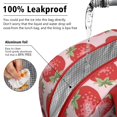 thumbnail image 5 of Reusable Strawberry Lnsulated Lunch Bag for Women & Men-Leakproof Water-Resistant Cooler Tote,Large Capacity(10.6x8.7x6.3in)for Work,Office,Travel,Picnic,Beach., 5 of 7