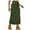 Army Green, variant on Ohufall Women's Skirts Spring and Summer Denim Work Dress Pocket Skirt Casual Mid-length Skirt Summer Skirts