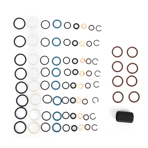 Inyector De Combustible, Junta Tórica, Kit De Reparación De Fugas De Riel, Herramienta, Juntas Tóricas, Sello De Inyector Apto Para Ford 6.0L Powerstroke ANGGREK Fuel Injector Repair Kit