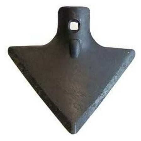 7" Danish Cultivator Sweep & Bolt - Tractor Track Loosener - Replaceable Spike - 3/16" Shovel - Agricultural Equipment