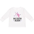 thumbnail image 3 of Inktastic Big Sister Again Unicorn Girls Long Sleeve Toddler T-Shirt, 3 of 5