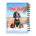 thumbnail image 2 of Merry Christmas Woofmas Xmas Noel English Setter Elf Candy Cane Snow Spiral Bound Journal Dog Lover 5x7in Spiral Notebook - 13017, 2 of 5