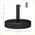 thumbnail image 6 of Patio Umbrella Base | 40 lbs Heavy Duty, Fits 1.5"/2" Poles, Bronze for Patio Lawn Poolside | Concrete | Beige, 6 of 10
