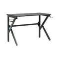 thumbnail image 2 of Studio Designs Saga Black Metal Gaming Desk with Cup Holder, 2 of 12
