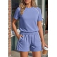 thumbnail image 4 of PRETTYGARDEN Sweatsuits Women 2 Piece Outfit Summer Lounge Shorts Sets Matching Spring Travel Beach Vacation Clothes, 4 of 8