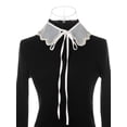 thumbnail image 2 of INSPIRE CHIC Faux Col Détachable, Petit Châle Mini Cape Ras-du-Cou à Strass Collier Faux Peter Pan pour Femmes Blouse Taille Unique Blanc-7, 2 of 5