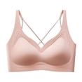 thumbnail image 2 of Xdegoge No Underwire Bras for Women Seamless Push Up Criss Cross Breathable Bralettes Comfort Wireless Full Coverage Everyday Bra, 2 of 8